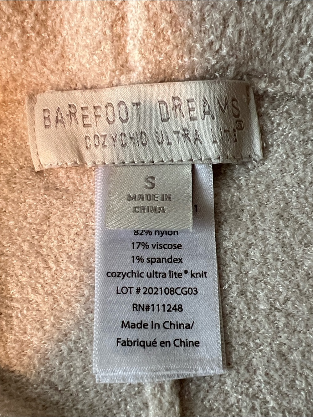 Barefoot Dreams Creamy white super soft Leggings. Small - Picture 3 of 8